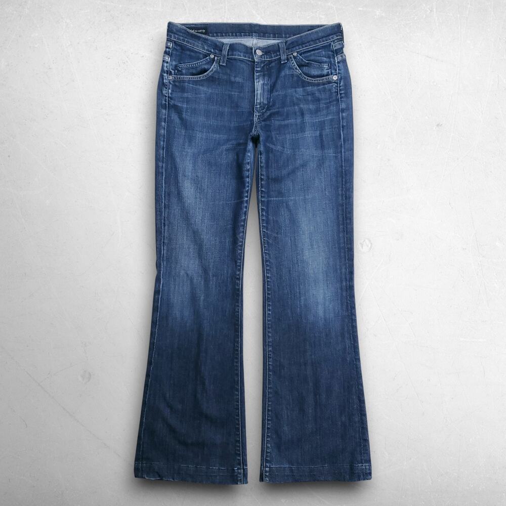 Citizens of Humanity Hutton Jeans High Rise Wide Leg‎ Women 31 Medium Blue